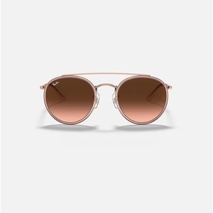 Round double bridge sunglasses
